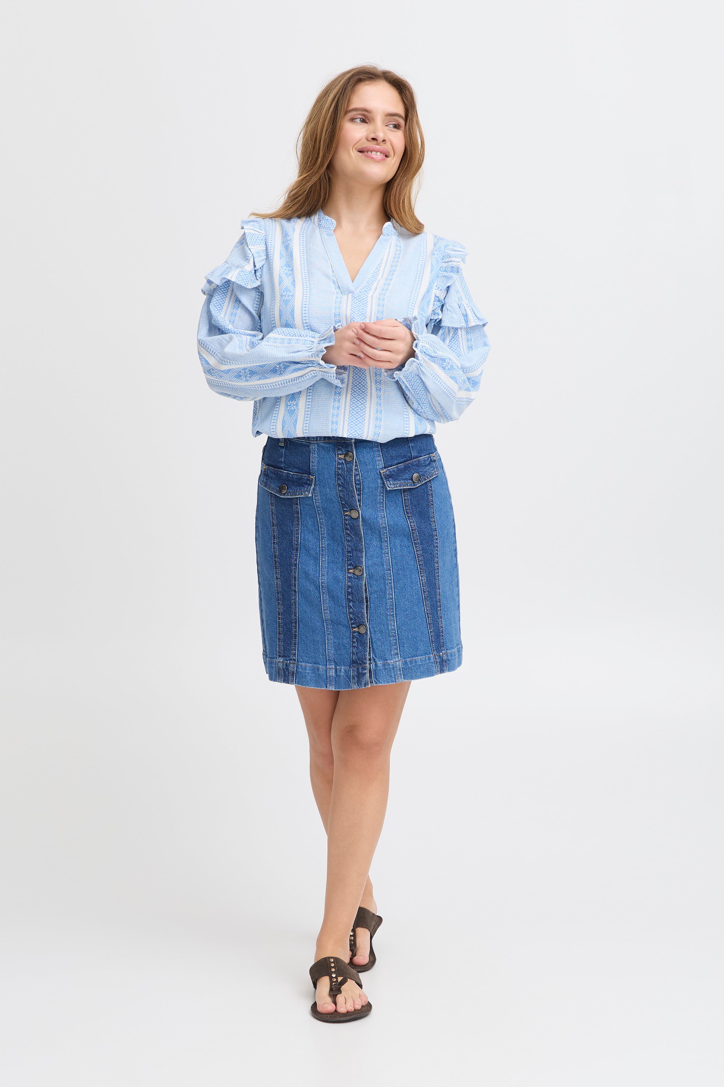 PULZ DENIM NEDERDEL