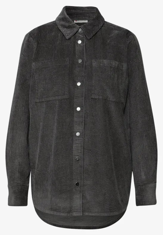 STREET ONE FLØJELS SKJORTE