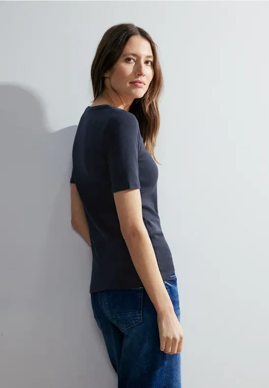 CECIL T-SHIRT KORTÆRMET LENA