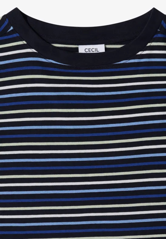 CECIL TSHIRT BLÅ