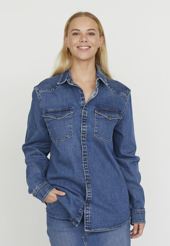 SISTERS POINT SKJORTE DENIM