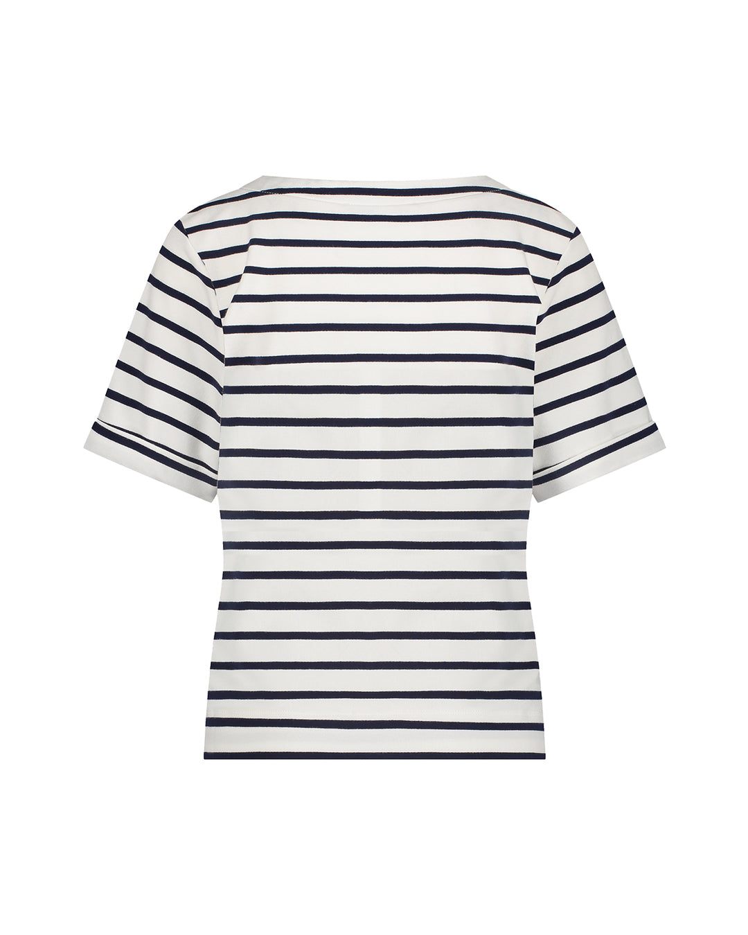 RED BUTTON STRIBET BLUSE