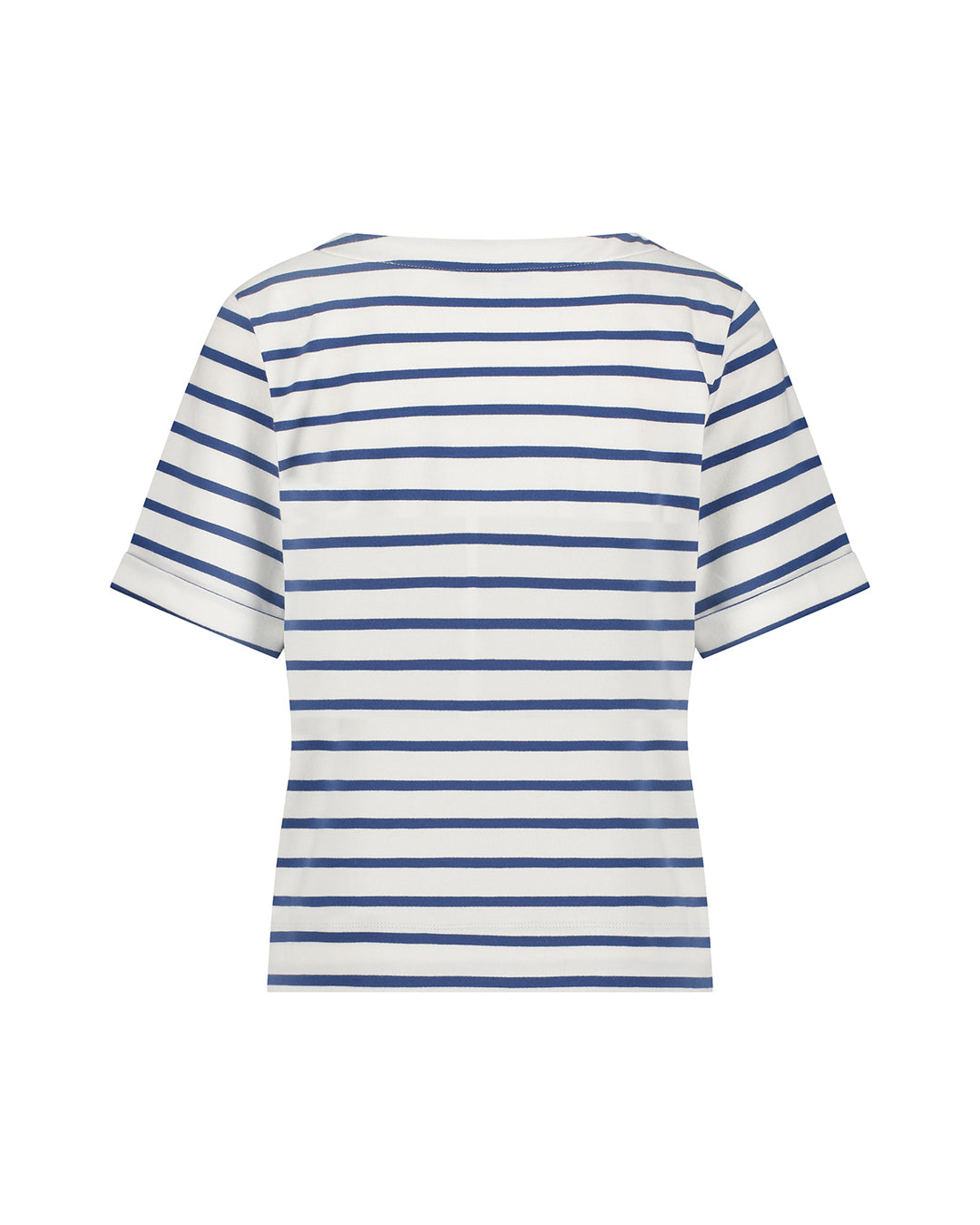 RED BUTTON STRIBET BLUSE