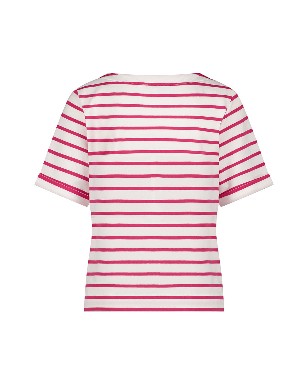 RED BUTTON STRIBET BLUSE
