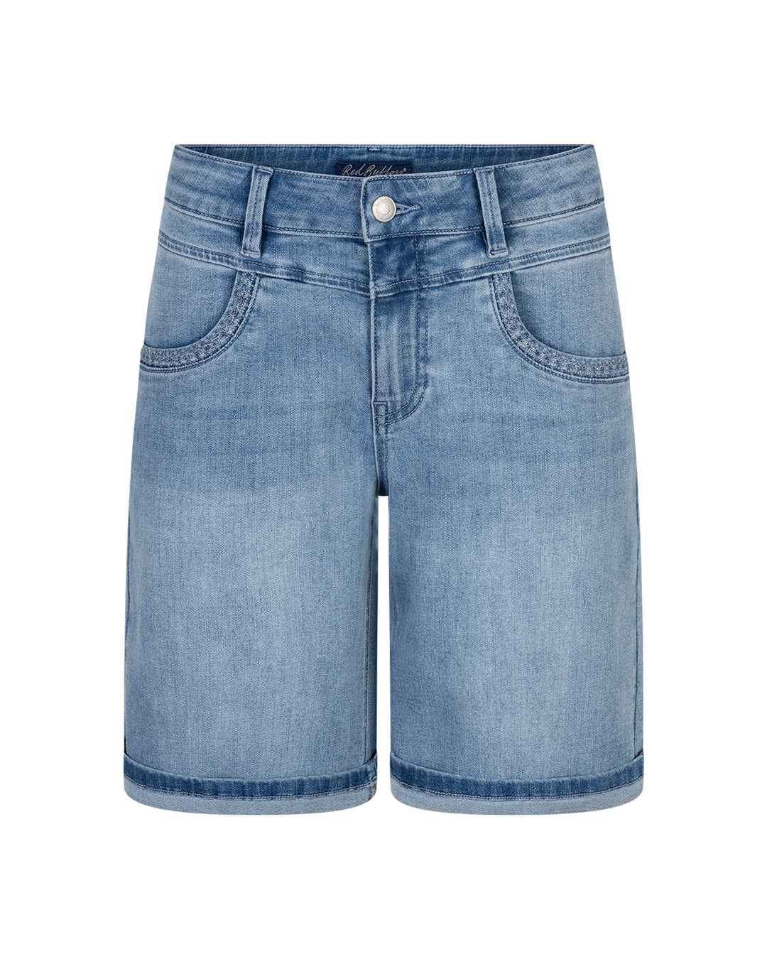 RED BUTTON SHORTS