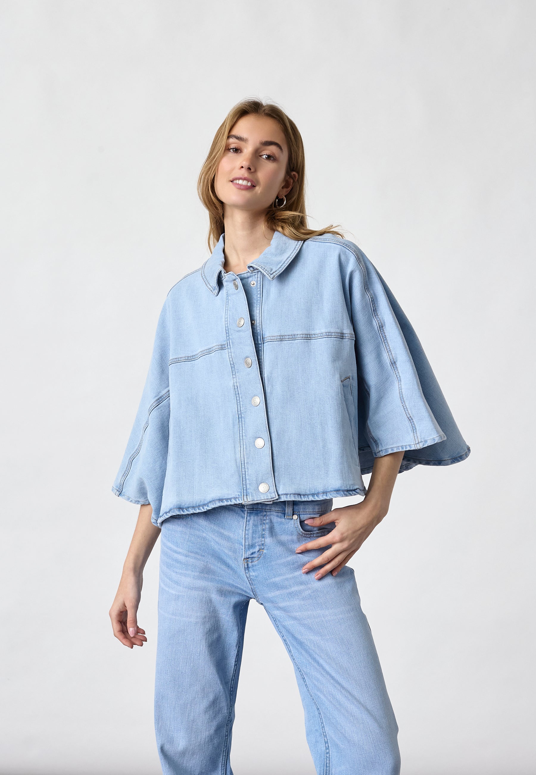 SISTERS POINT DENIM SKJORTE