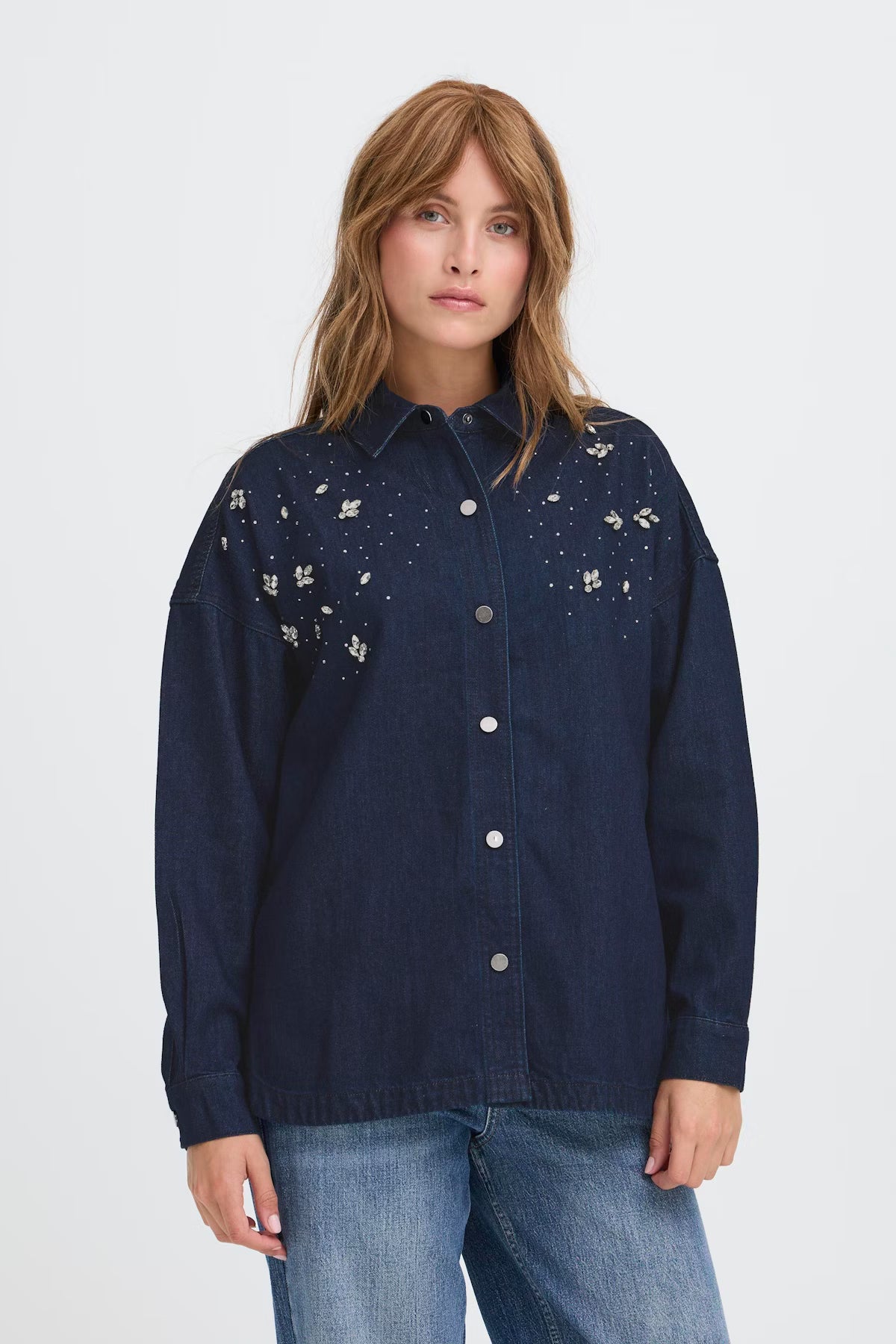 PULZ DENIM SKJORTE