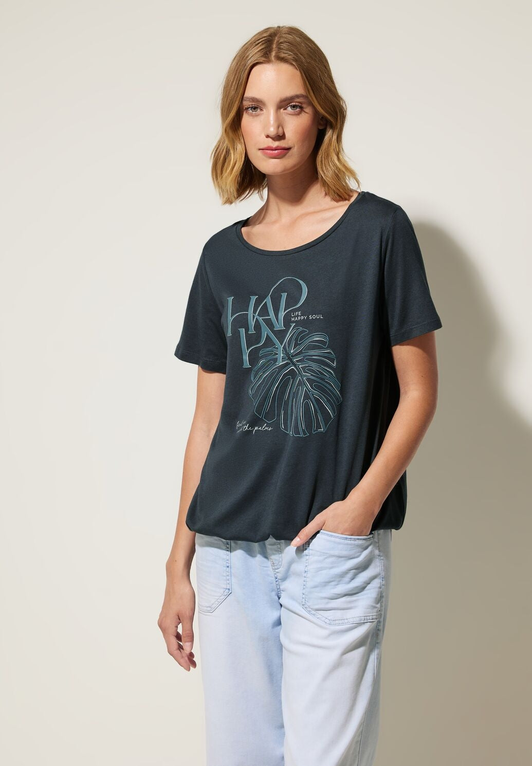 STREET ONE T-SHIRT MED PRINT