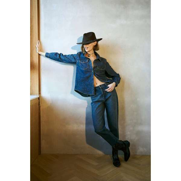 FREEQUENT SKJORTE DENIM