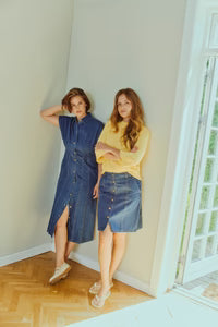 FREEQUENT DENIM KJOLE