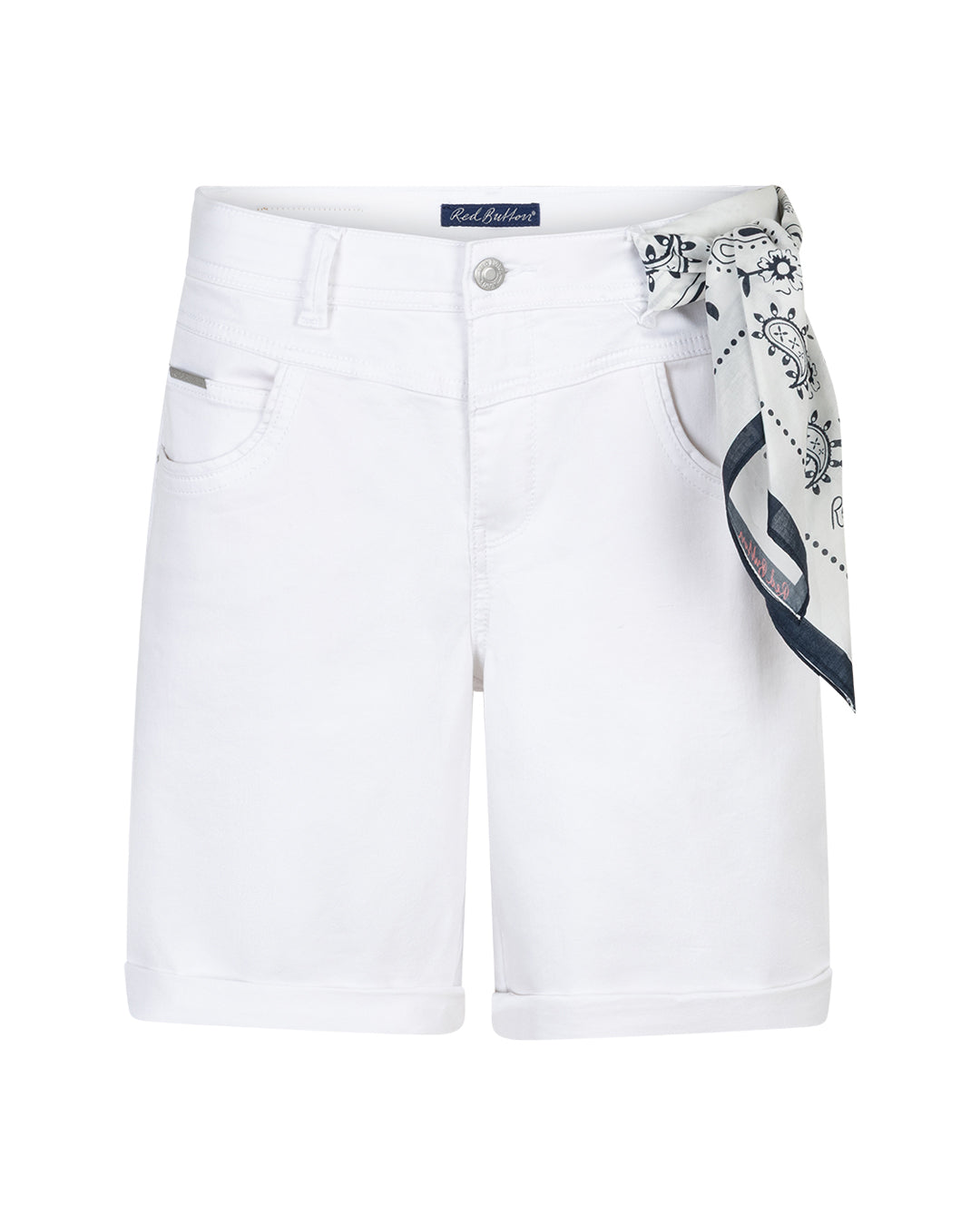 RED BUTTON SHORTS