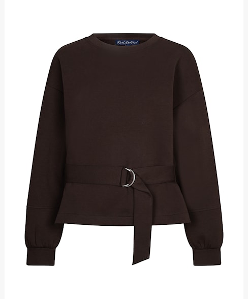 RED BUTTON SWEAT SHIRT