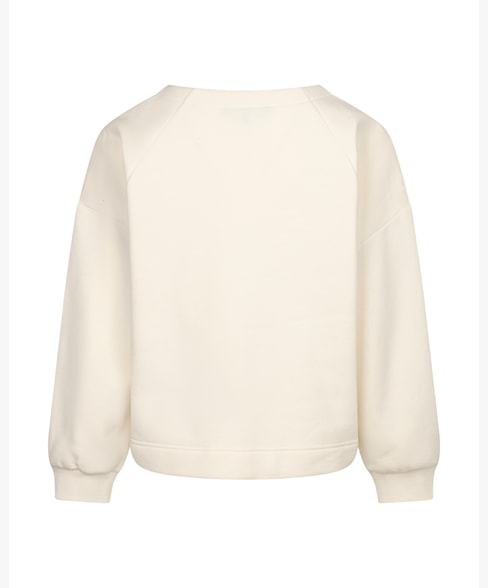 RED BUTTON SWEATSHIRT