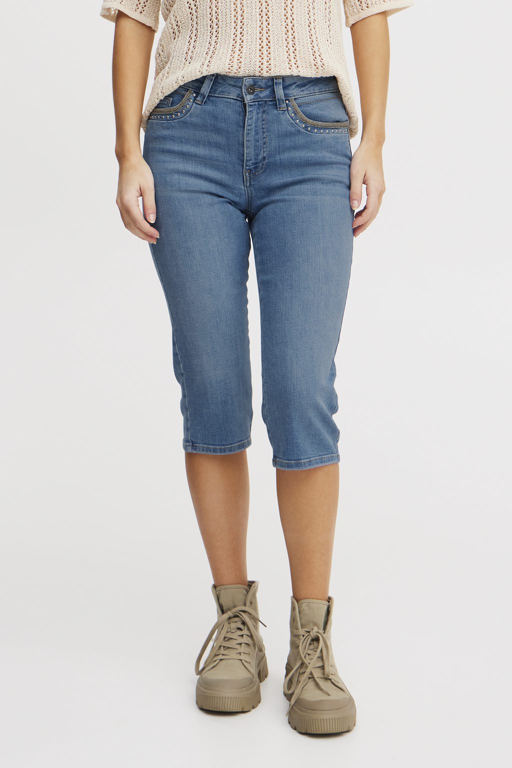 PULZ CAPRI LYS DENIM