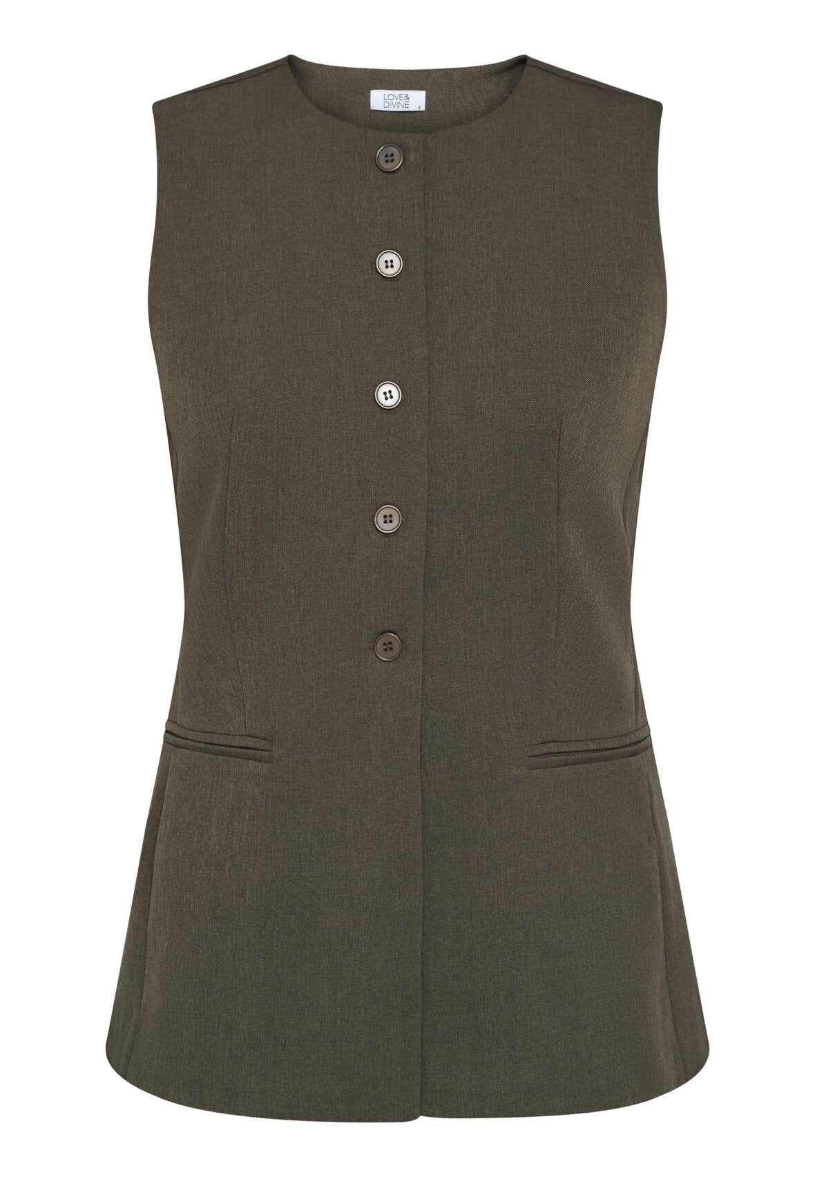 LOVE & DIVINE VEST BRUN