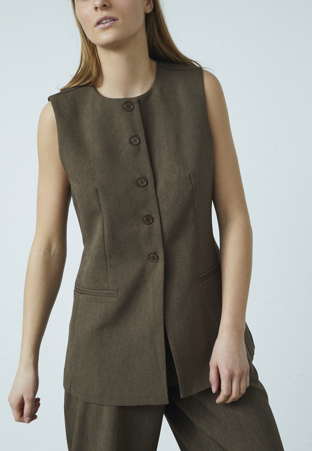 LOVE & DIVINE VEST BRUN