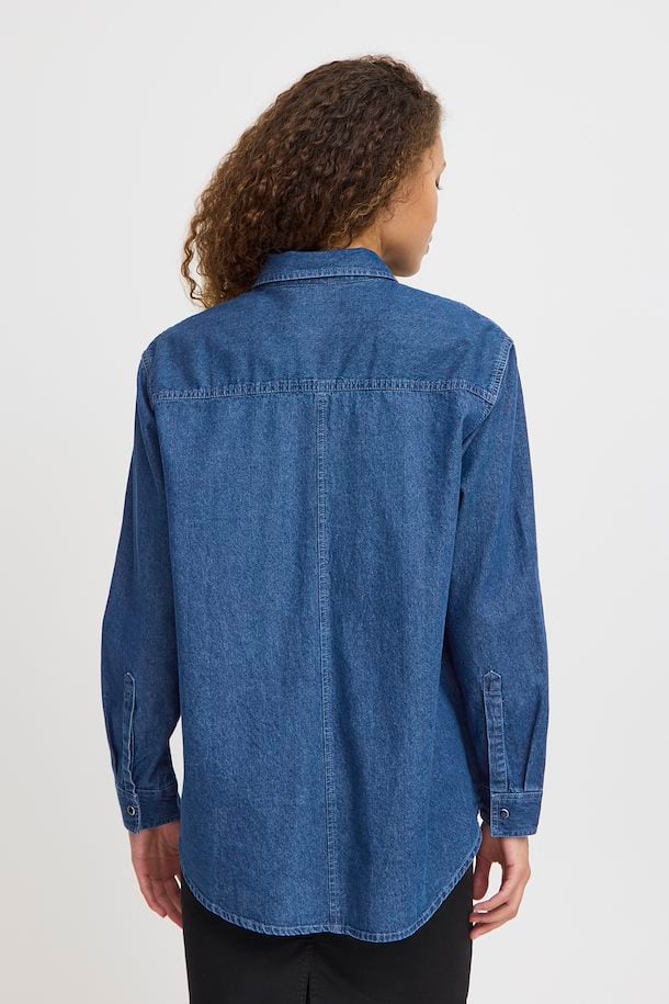 PULZ SKJORTE DENIM