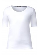 Cecil Basic T-shirt med rund hals 